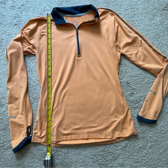 Women’s Nike Quarter Zip Athletic Running Long Sleeve Pullover Shirt - Picture 6 of 7